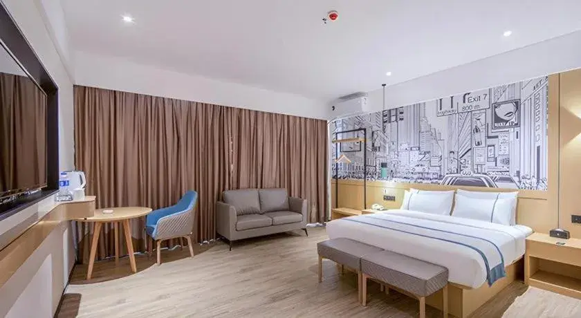 Bed in City Comfort Inn Fangchenggang Government Affairs Center Bed in City Comfort Inn Fangchenggang Government Affairs Center