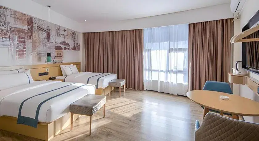 Bed in City Comfort Inn Fangchenggang Government Affairs Center Bed in City Comfort Inn Fangchenggang Government Affairs Center