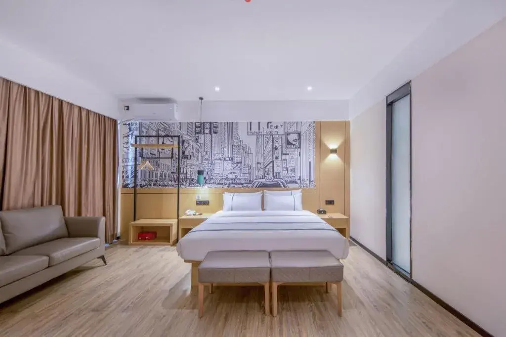 Bed in City Comfort Inn Fangchenggang Government Affairs Center Bed in City Comfort Inn Fangchenggang Government Affairs Center