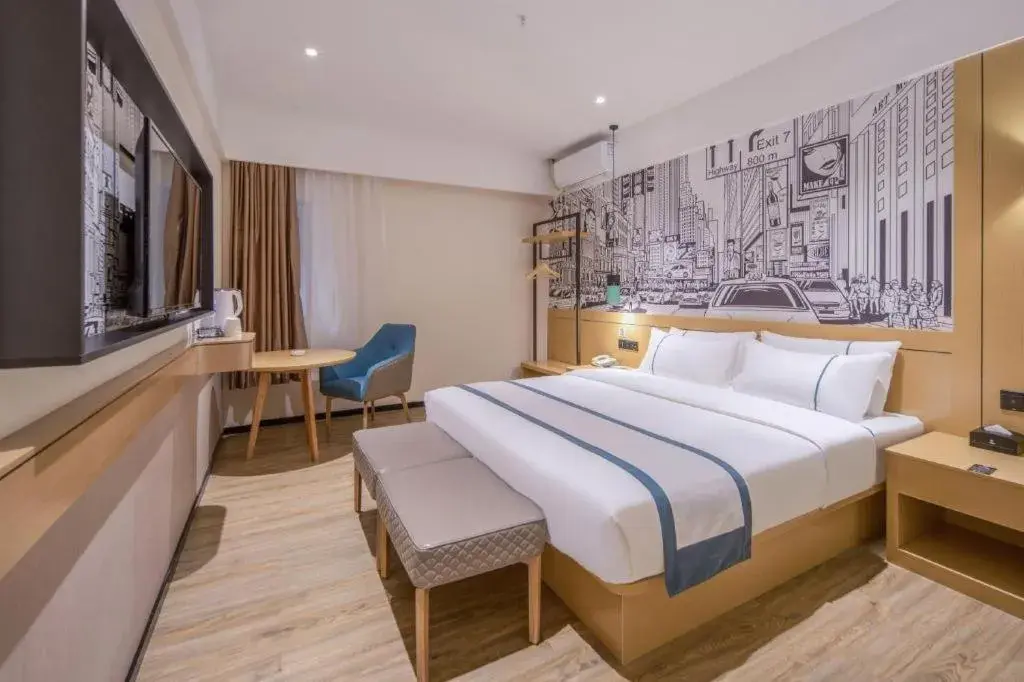 Bed in City Comfort Inn Fangchenggang Government Affairs Center Bed in City Comfort Inn Fangchenggang Government Affairs Center