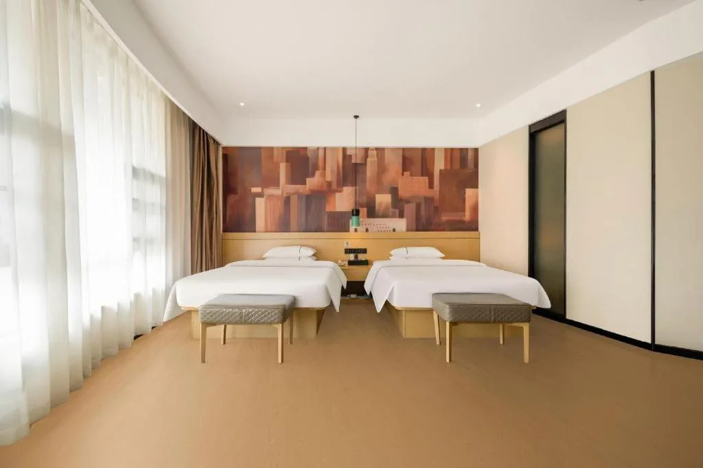 Bed in City Comfort Inn Fangchenggang Government Affairs Center