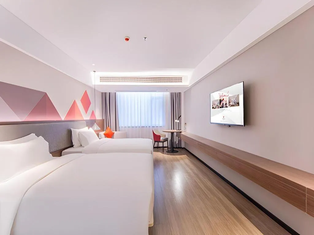 Bed in Borrman Hotel Hezhou High Speed Railway Station Guangming Avenue