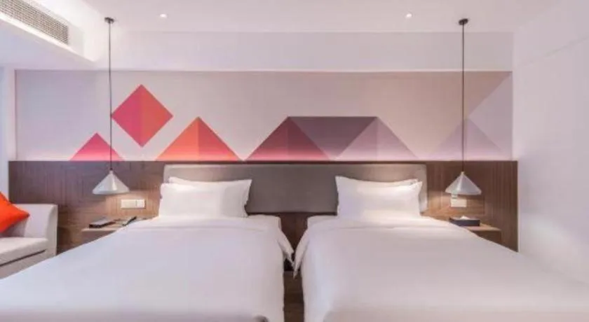 Bed in Borrman Hotel Hezhou High Speed Railway Station Guangming Avenue
