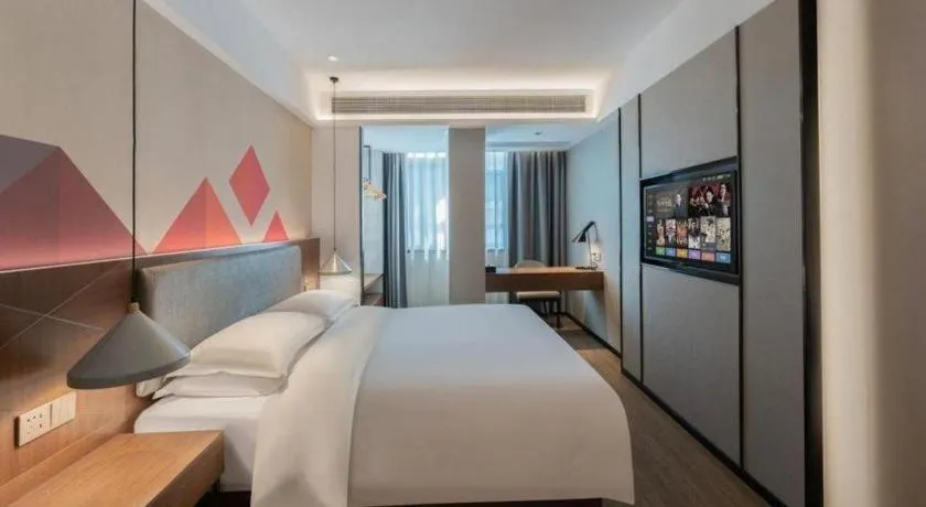 Bed in Borrman Hotel Hezhou High Speed Railway Station Guangming Avenue