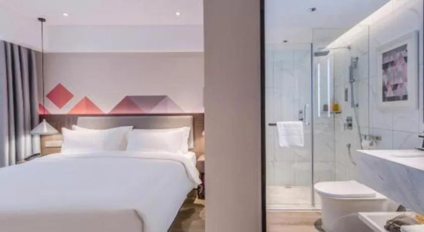 Bed in Borrman Hotel Hezhou High Speed Railway Station Guangming Avenue