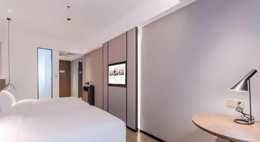 Bed in Borrman Hotel Hezhou High Speed Railway Station Guangming Avenue Bed in Borrman Hotel Hezhou High Speed Railway Station Guangming Avenue