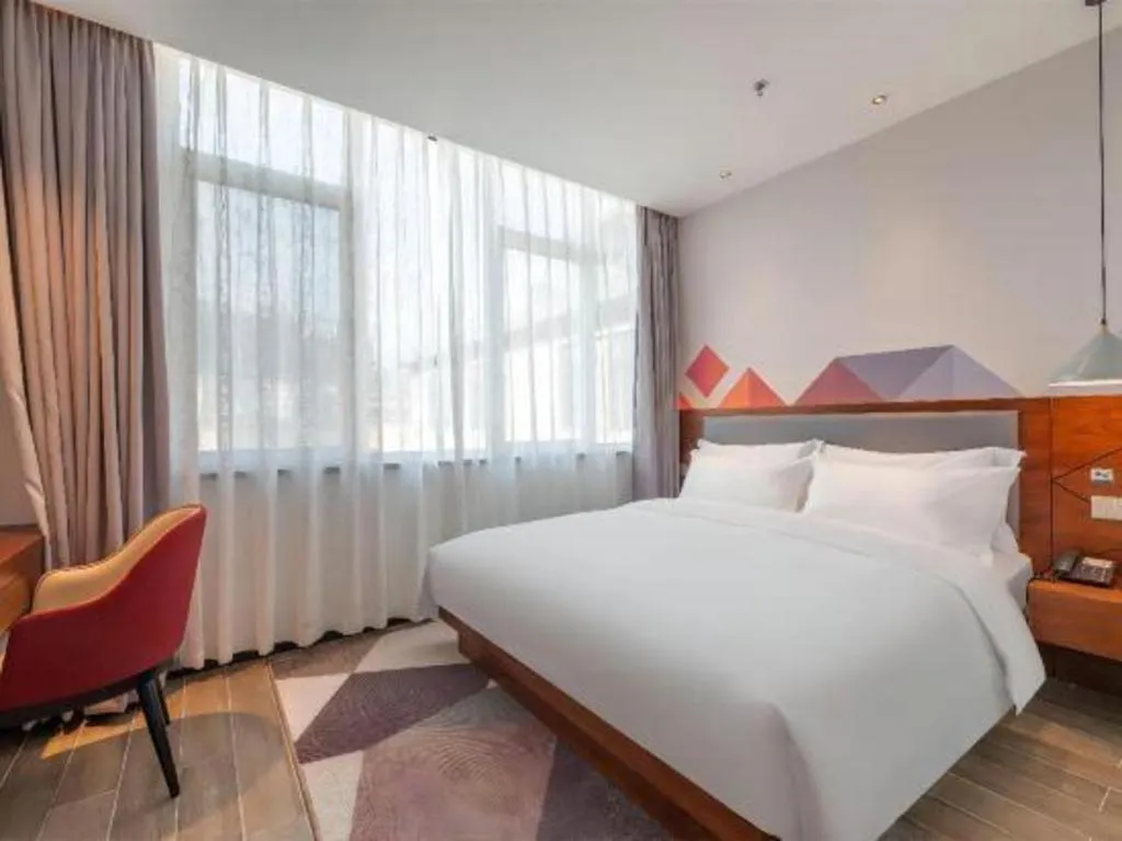 Bed in Borrman Hotel Hezhou High Speed Railway Station Guangming Avenue