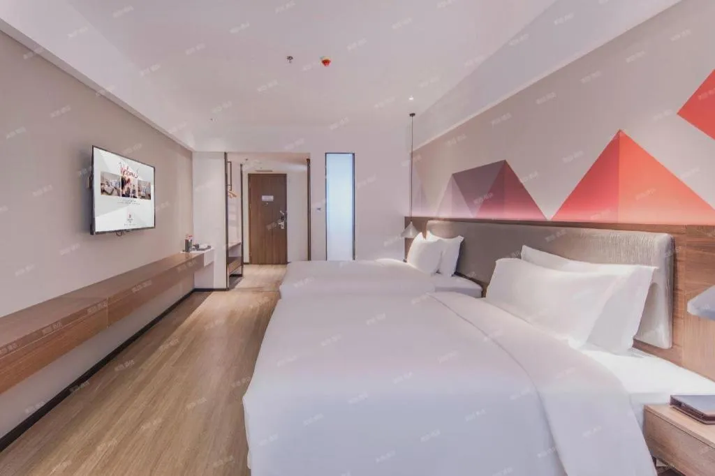 Bed in Borrman Hotel Hezhou High Speed Railway Station Guangming Avenue