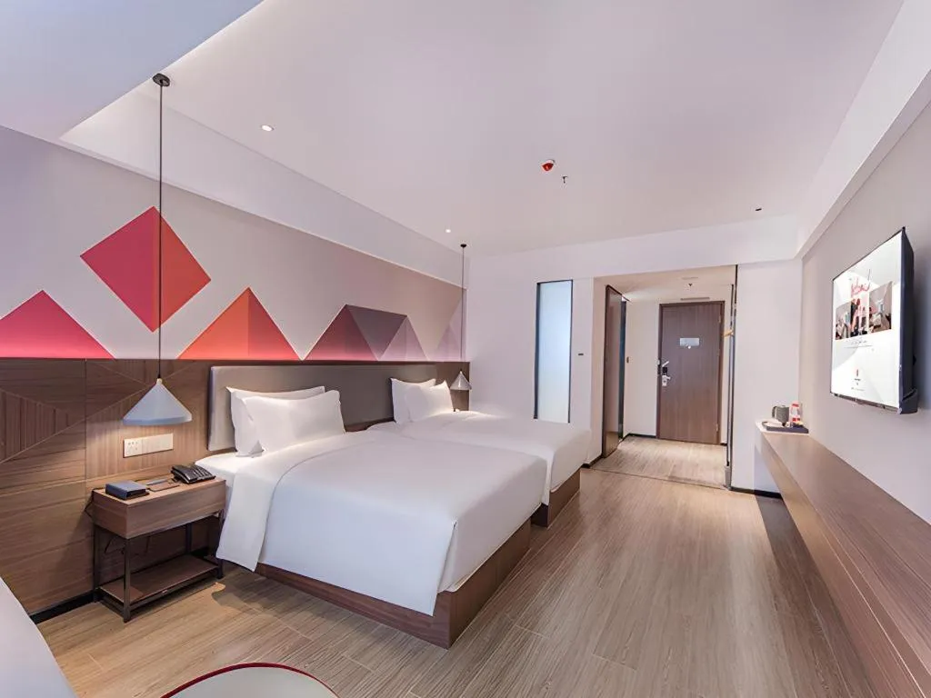 Bed in Borrman Hotel Hezhou High Speed Railway Station Guangming Avenue