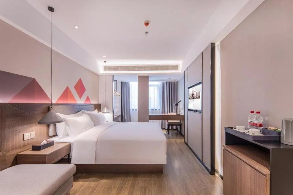 Bed in Borrman Hotel Hezhou High Speed Railway Station Guangming Avenue