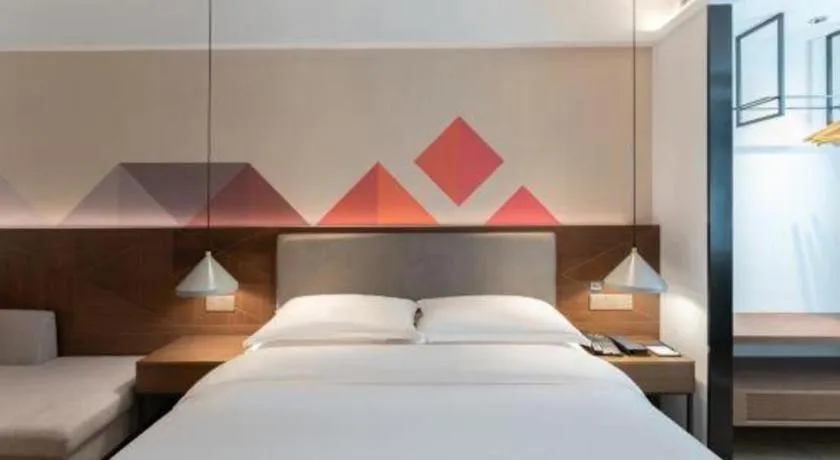 Bed in Borrman Hotel Hezhou High Speed Railway Station Guangming Avenue