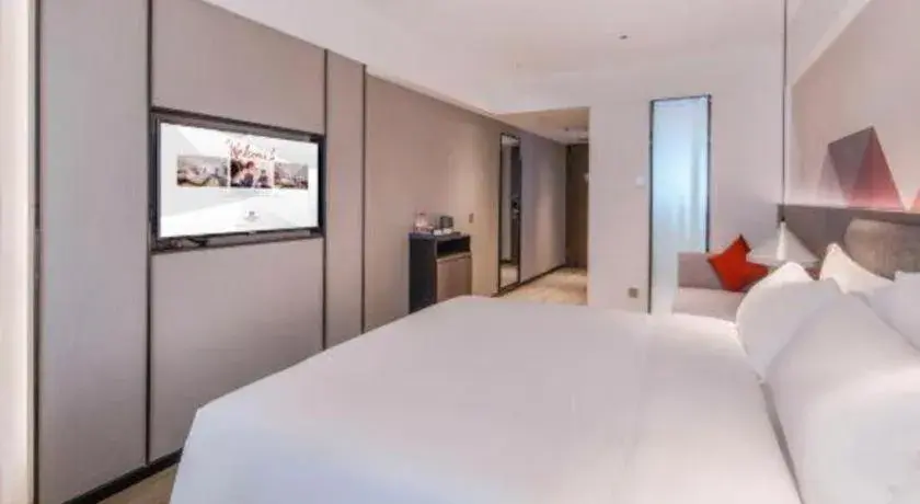 Bed in Borrman Hotel Hezhou High Speed Railway Station Guangming Avenue Bed in Borrman Hotel Hezhou High Speed Railway Station Guangming Avenue