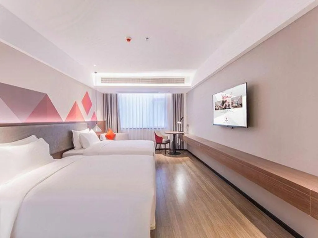 Bed in Borrman Hotel Hezhou High Speed Railway Station Guangming Avenue