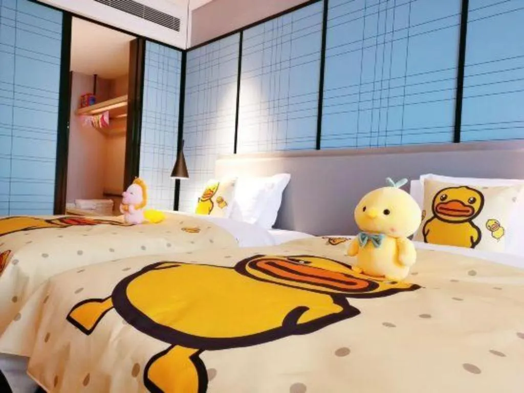 Bed in Echarm Hotel Fangchenggang Qisha