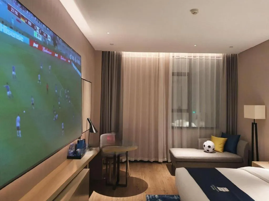 Bed in Echarm Hotel Fangchenggang Qisha