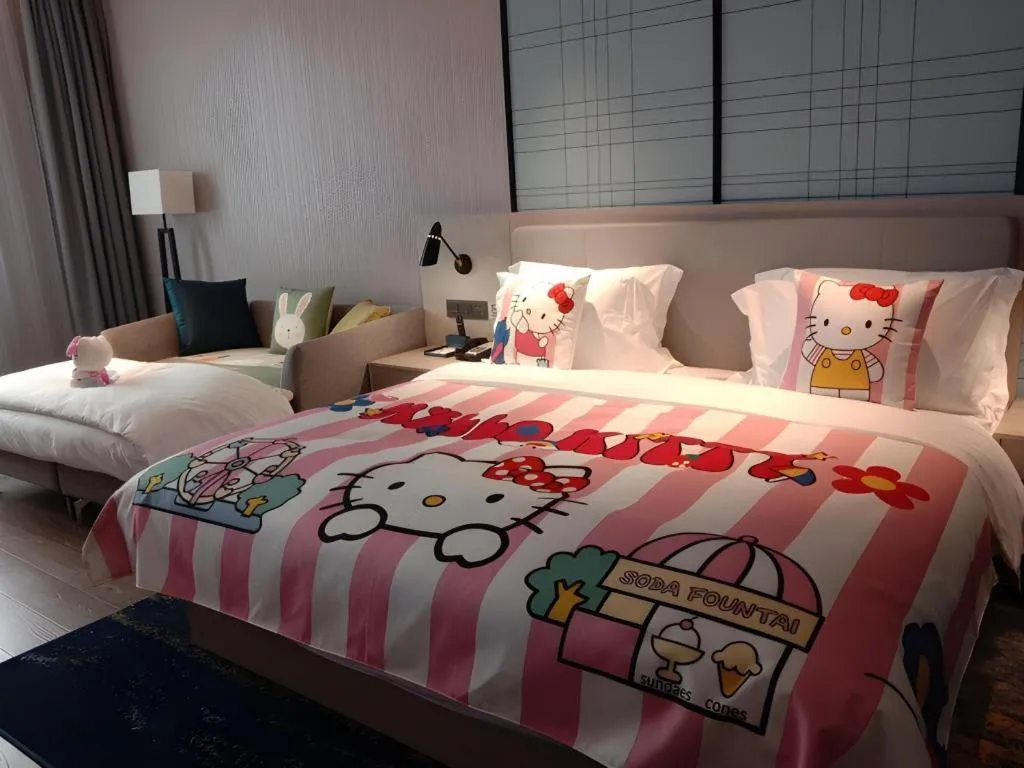 Bed in Echarm Hotel Fangchenggang Qisha