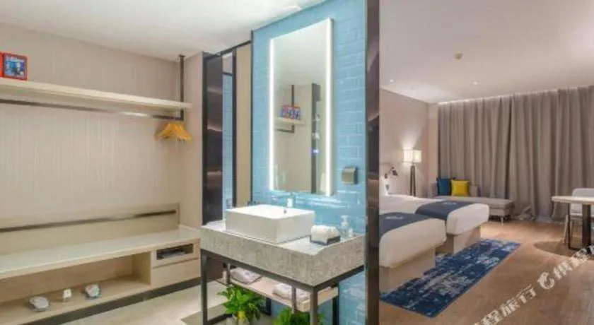 Bed in Echarm Hotel Fangchenggang Qisha