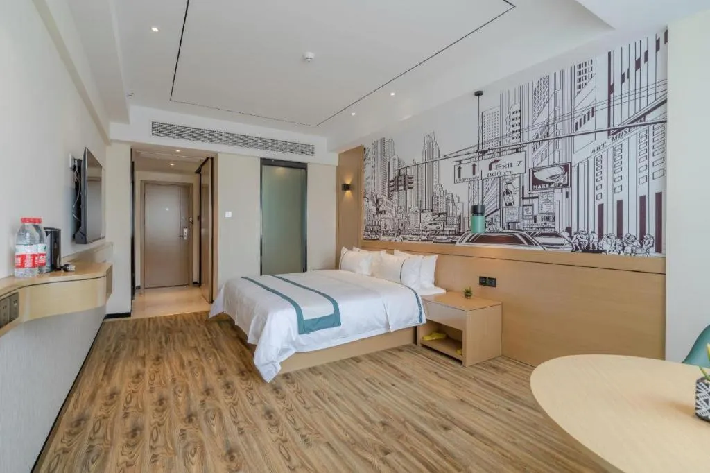 Bed in City Comfort Inn Hefei 1912 Ganghui Plaza