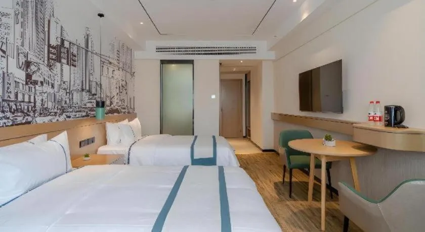 Bed in City Comfort Inn Hefei 1912 Ganghui Plaza