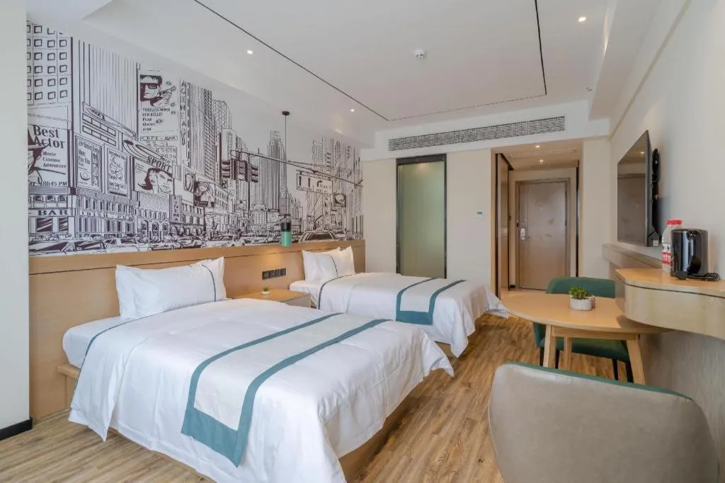 Bed in City Comfort Inn Hefei 1912 Ganghui Plaza