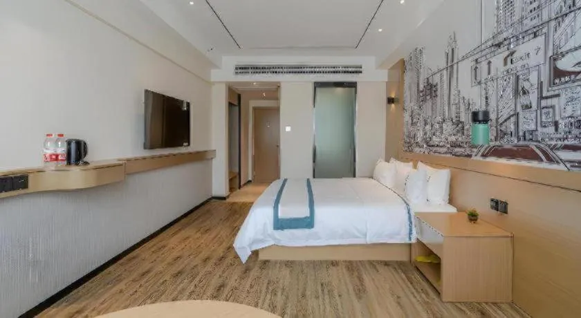 Bed in City Comfort Inn Hefei 1912 Ganghui Plaza