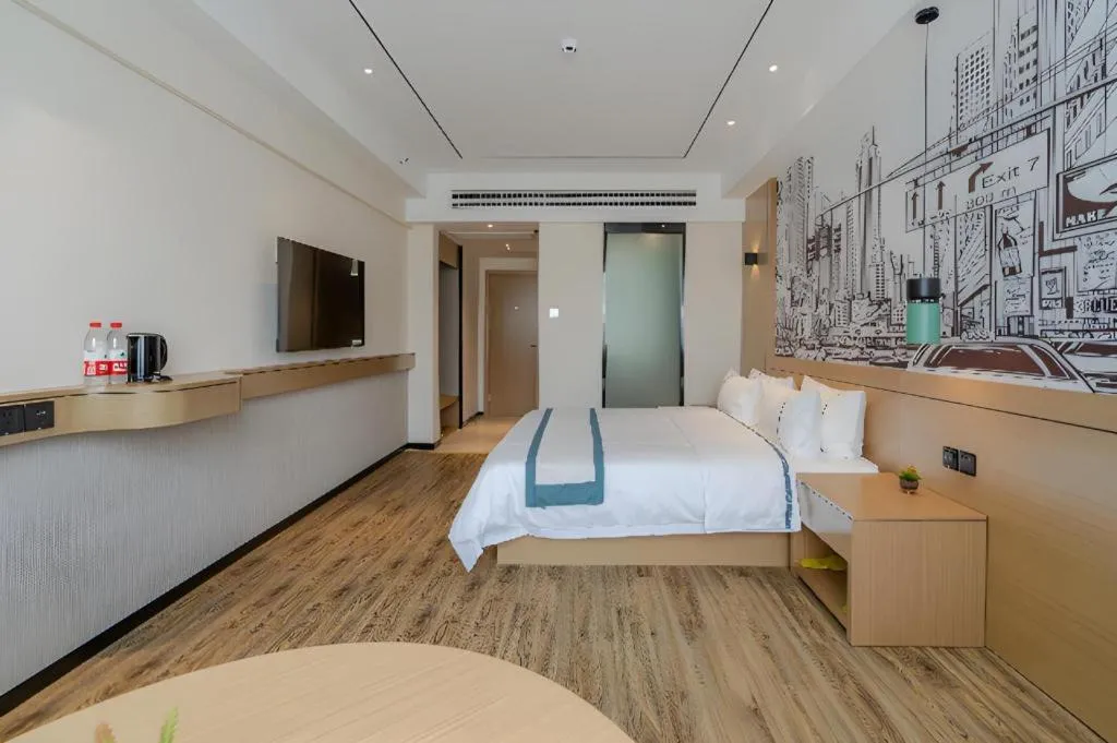 Bed in City Comfort Inn Hefei 1912 Ganghui Plaza
