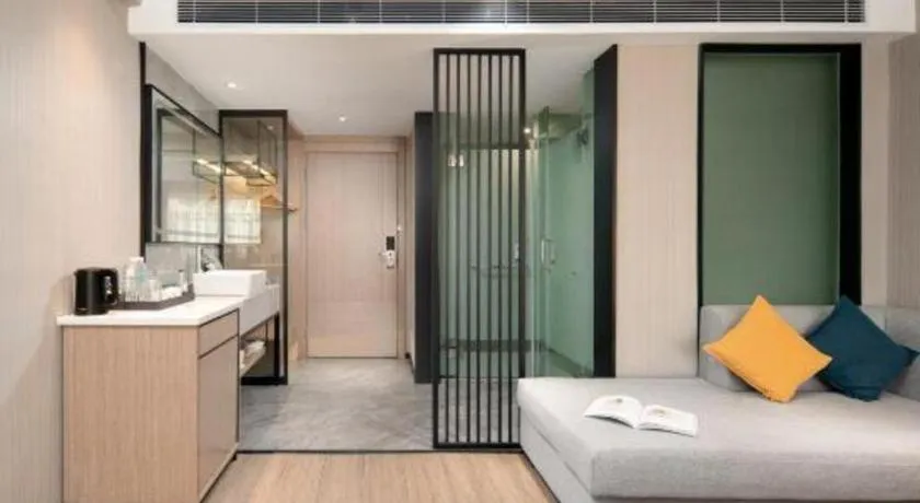 Bed in Borrman Hotel Changsha Meixi Lake West Bus Station Lugu