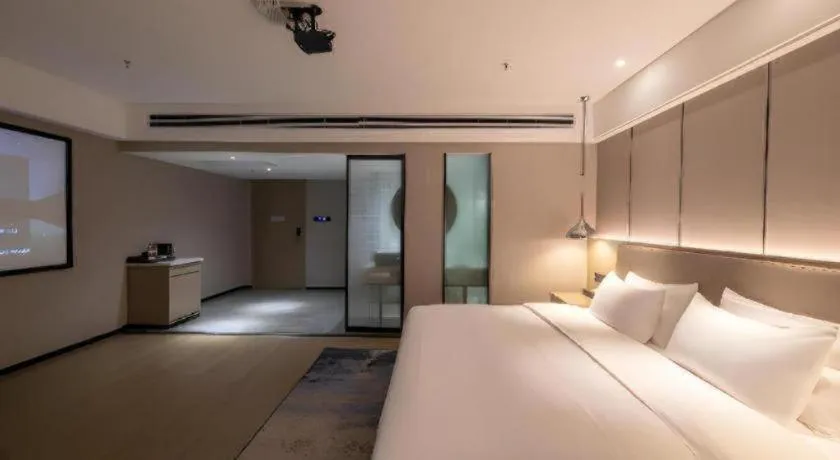 Bed in Borrman Hotel Changsha Meixi Lake West Bus Station Lugu