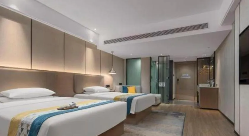 Bed in Borrman Hotel Changsha Meixi Lake West Bus Station Lugu