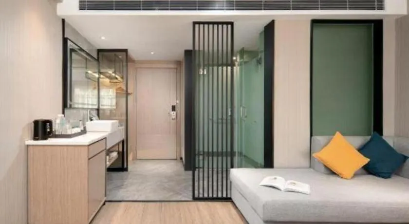 Bed in Borrman Hotel Changsha Meixi Lake West Bus Station Lugu