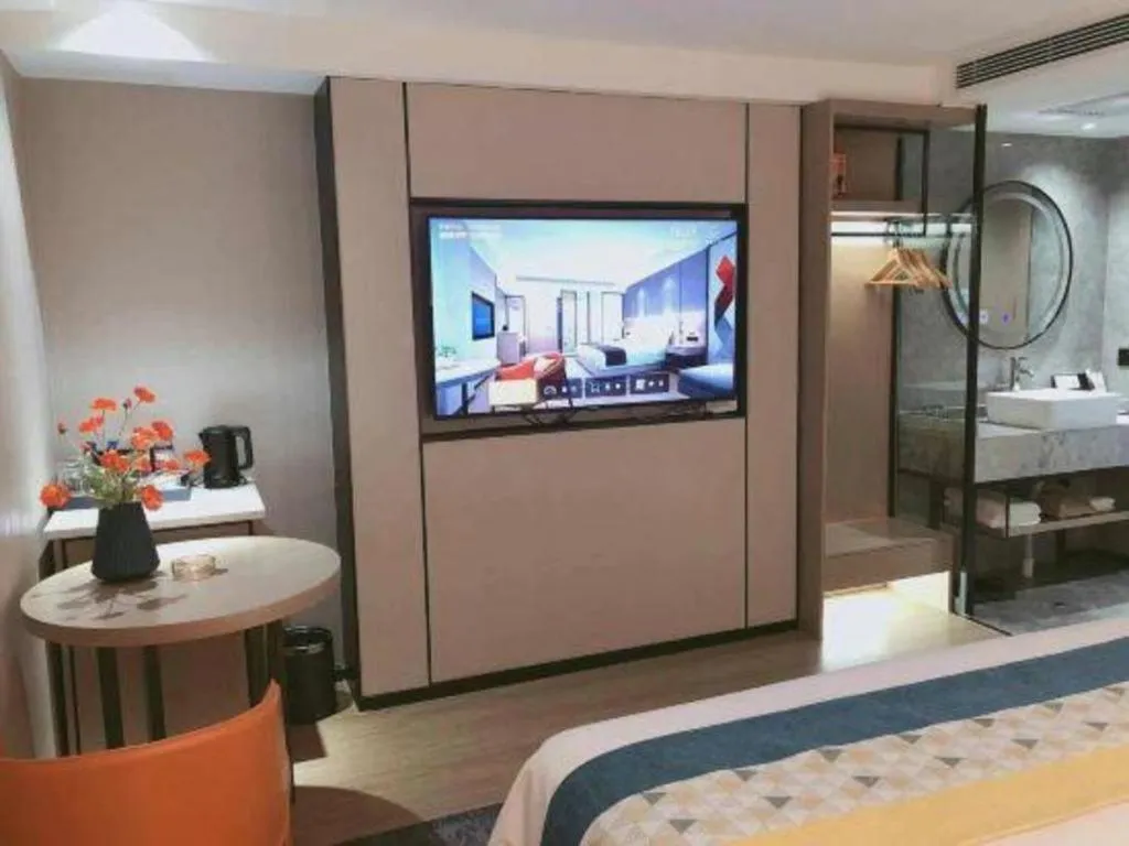 Bed in Borrman Hotel Changsha Meixi Lake West Bus Station Lugu