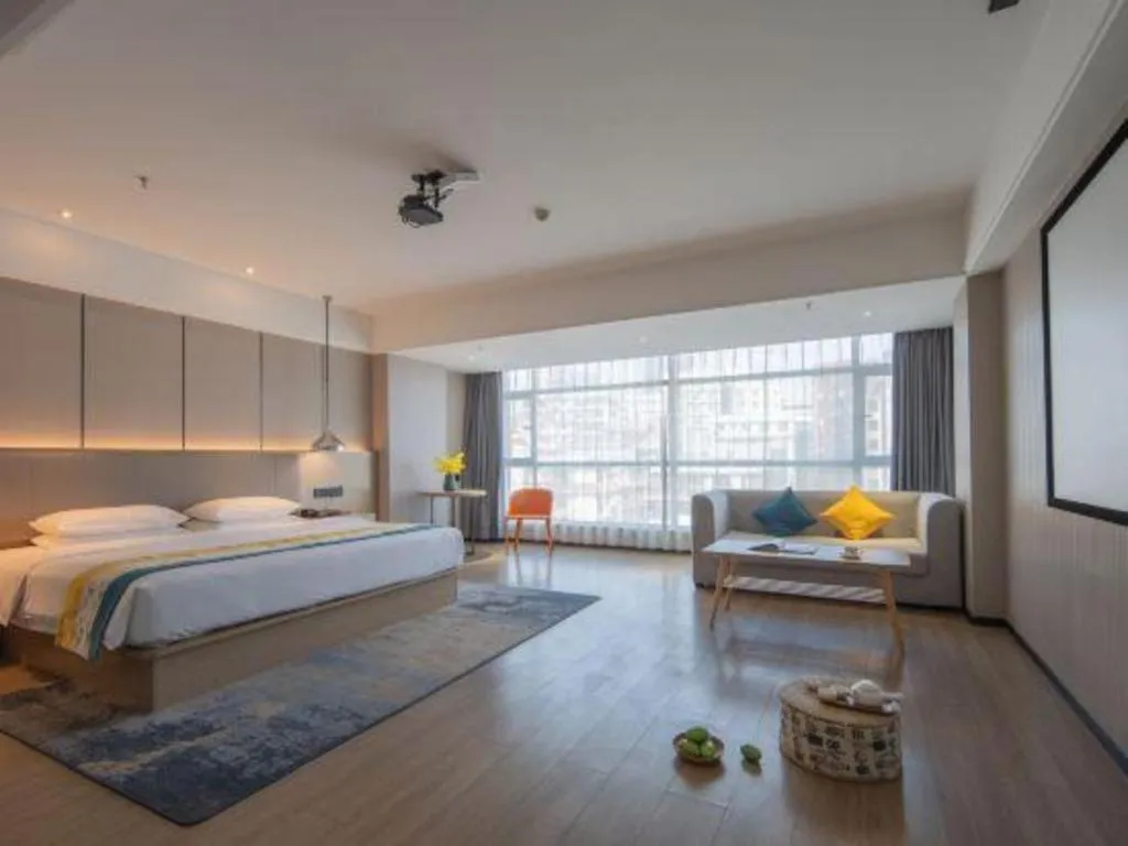 Bed in Borrman Hotel Changsha Meixi Lake West Bus Station Lugu