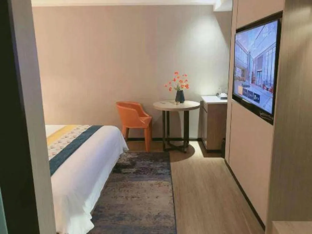 Bed in Borrman Hotel Changsha Meixi Lake West Bus Station Lugu