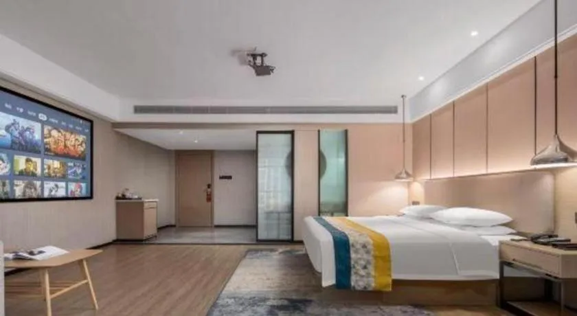 Bed in Borrman Hotel Changsha Meixi Lake West Bus Station Lugu