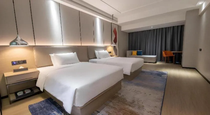 Bed in Borrman Hotel Changsha Meixi Lake West Bus Station Lugu