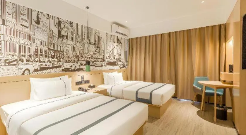 Bed in City Comfort Inn Fangchenggang Qisha