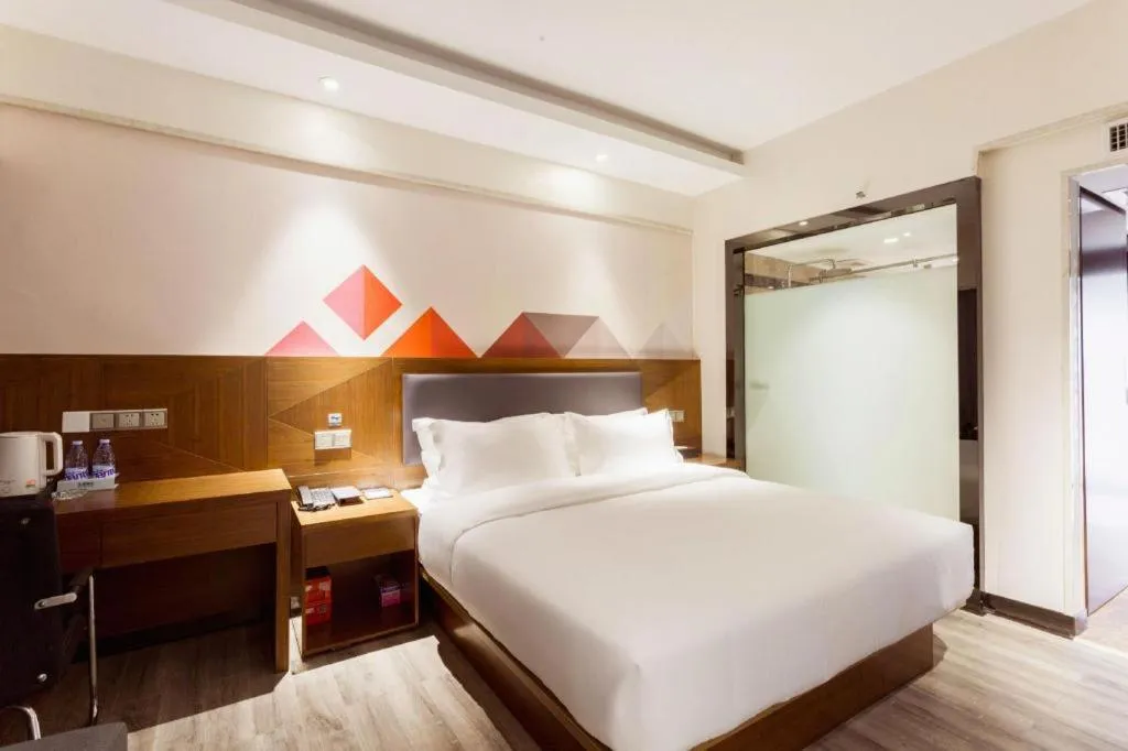 Bed in Borrman Hotel Fangchenggang Cross-sea Bridge