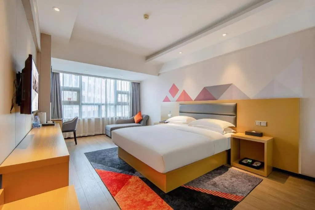 Bed in Borrman Hotel Fangchenggang Cross-sea Bridge