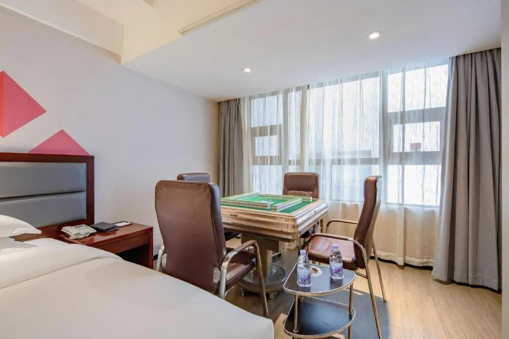 Bed in Borrman Hotel Fangchenggang Cross-sea Bridge