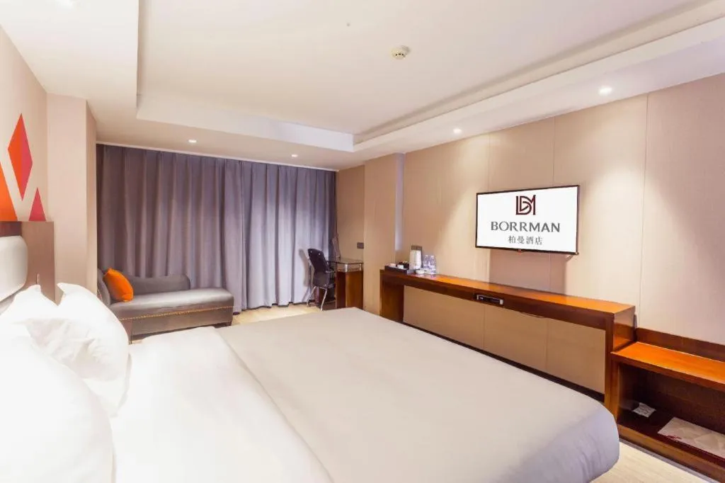 Bed in Borrman Hotel Fangchenggang Cross-sea Bridge