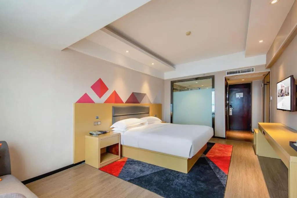 Bed in Borrman Hotel Fangchenggang Cross-sea Bridge