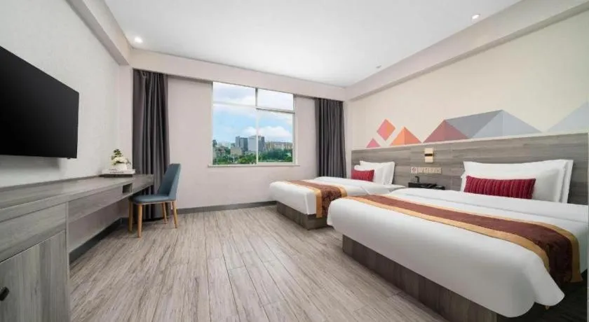 Bed in Borrman Hotel Fangchenggang Qisha