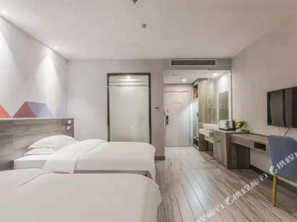 Bed in Borrman Hotel Fangchenggang Qisha