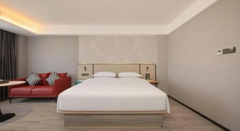 Bed in Borrman Hotel Fangchenggang Qisha