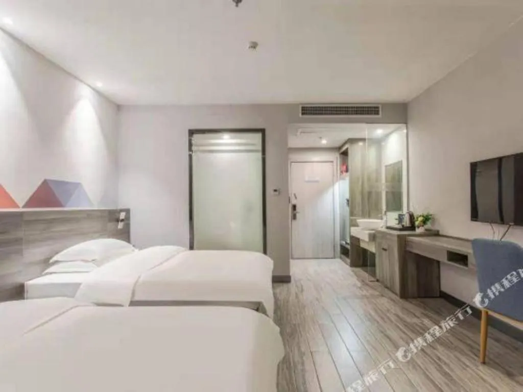 Bed in Borrman Hotel Fangchenggang Qisha