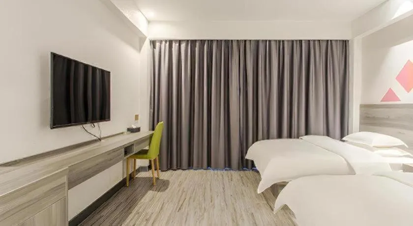 Bed in Borrman Hotel Fangchenggang Qisha