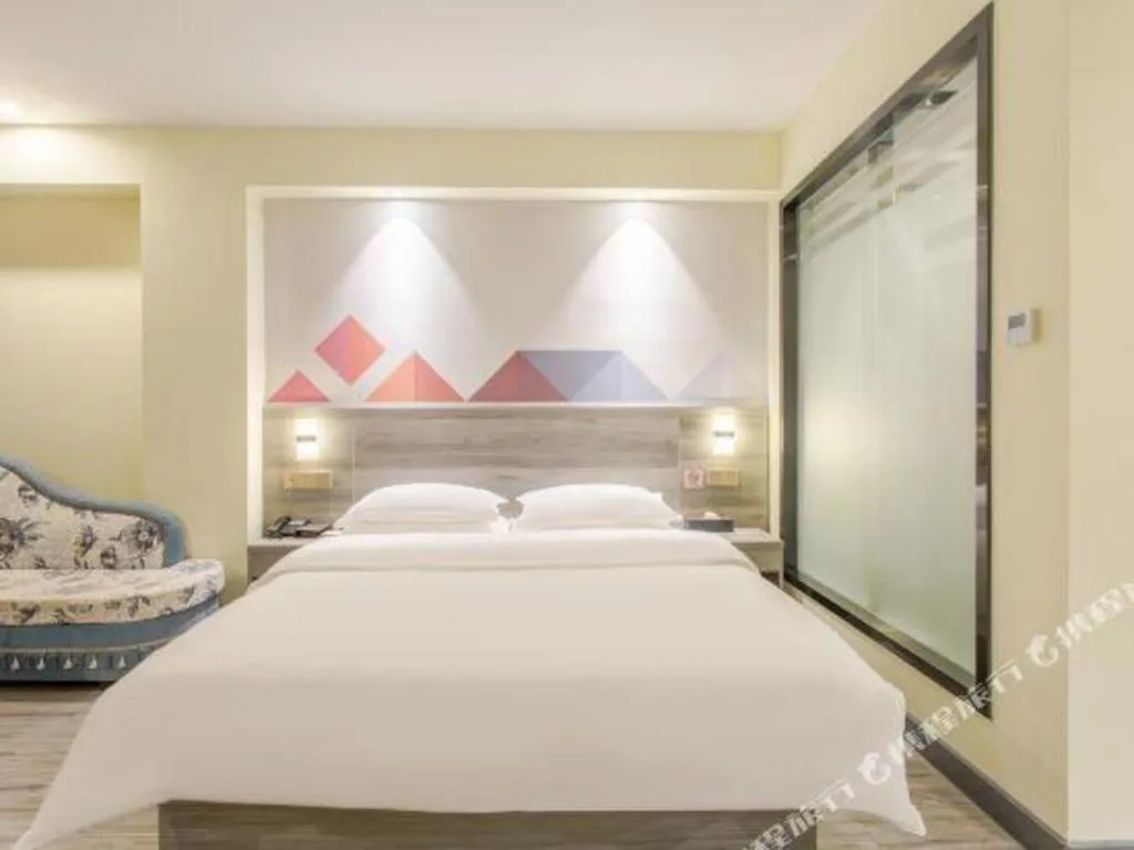 Bed in Borrman Hotel Fangchenggang Qisha