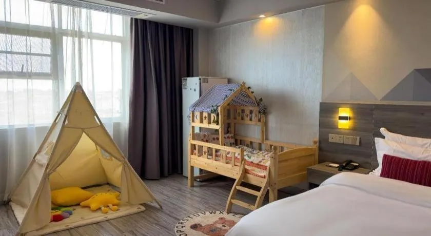 Bed in Borrman Hotel Fangchenggang Qisha