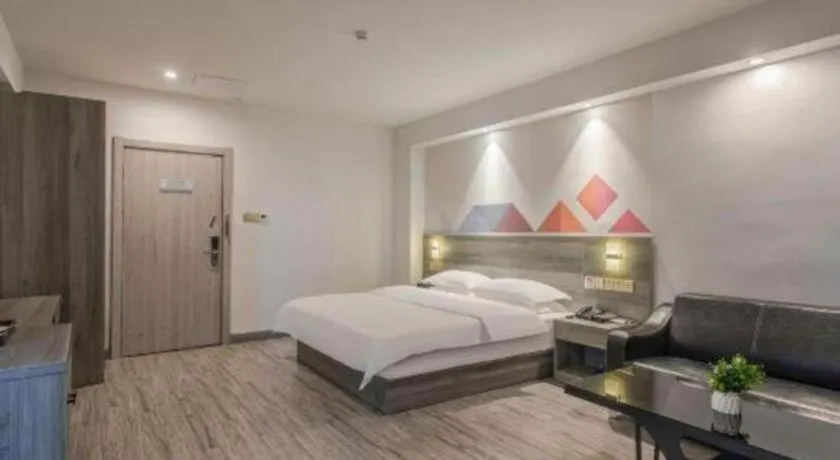 Bed in Borrman Hotel Fangchenggang Qisha