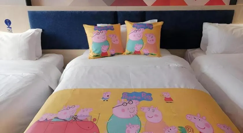 Bed in Borrman Hotel Liuzhou High-Speed Railway Station